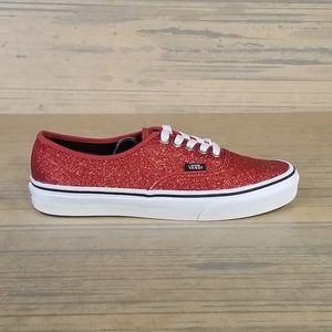 vans glitter red